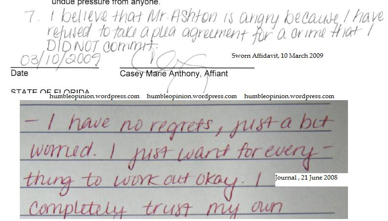 casey anthony myspace diary. Casey Anthony update 10 March